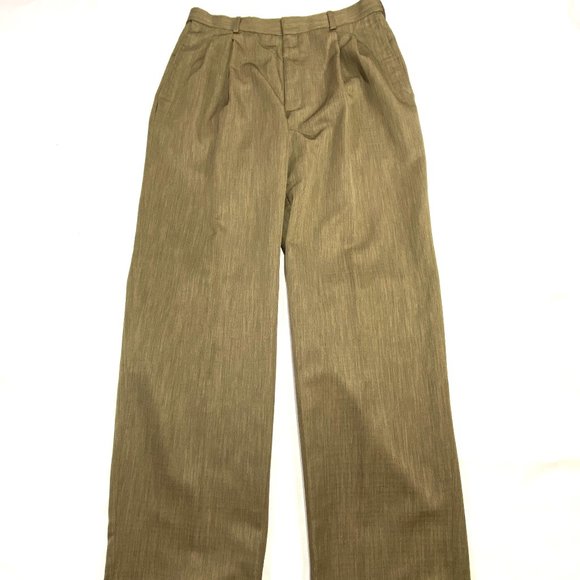 32x34 Green Cuffed Dress Pants 